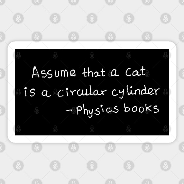 Physics books funny science meme joke Magnet by HAVE SOME FUN